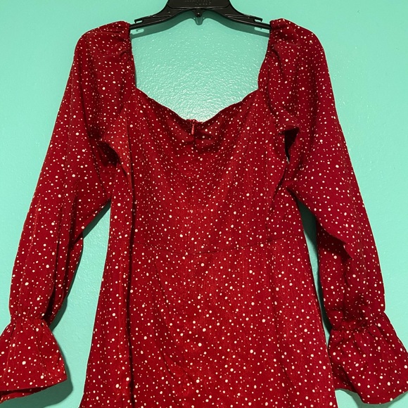 Red polka dot dress - Picture 3 of 4